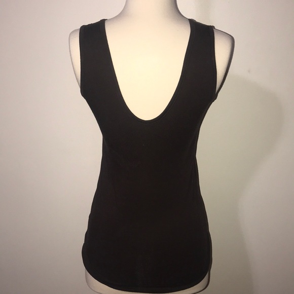 Brown tank top with bronze and brown sequence - Picture 4 of 6